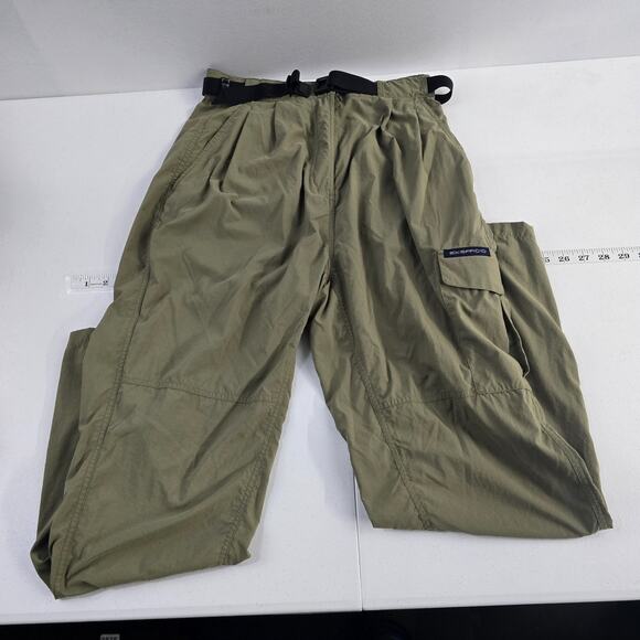 Exofficio hiking nylon pants womens green size 10/12 6669 - Picture 1 of 10